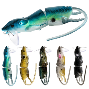 Leurre De Pêche Souple Multi-Articulé 6 Segments – 8 Cm / 16 G, Appât Poisson Nageur