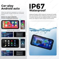 6.25 pouces Ipx7 étanche Linux pour moto autoradio multimédia sans fil Carplay Android Auto Bt
