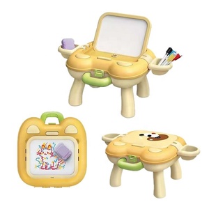 Tavolo da Disegno per Bambini in ABS con Contenitore - Cavalletto Artistico Multifunzionale a Forma di Maiale e Cane, Giocattolo Educativo per lo Sbozzamento Artistico dei Bambini - Product Image 1