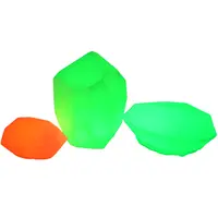 Светодиодный двойной Солнечный камень/Лучшая цена Высокое качество красочный водонепроницаемый Дистанционное управление пейзаж точечный светодиодный Солнечный сад камень свет