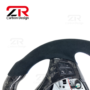 Volante LED RPM de Fibra de Carbono Forjado para <span class=keywords><strong>BMW</strong></span> E90 <span class=keywords><strong>E91</strong></span> E92 E93 M3 328i 330i <span class=keywords><strong>335d</strong></span> 135i E81 E82 E87 E88 E70 2003-2012 - Product Image 4