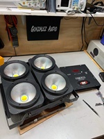Supershow Blinder lumière 4x100w 2in1 blanc chaud blanc froid 4 yeux led cob blinder par lumière pour théâtre de spectacle de fête