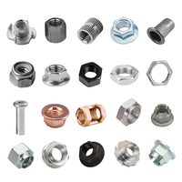 Écrous de Soudure à Rivet Hexagonaux M6 M8 en Gros, Écrous de Fixation Assortis en Acier Inoxydable et Acier au Carbone