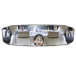 กระจกมองหลังรถยนต์ มุมกว้าง กระจกโค้ง แบบสากลสำหรับรถยนต์ SUV รถบรรทุก รถตู้ - Product Image 1