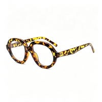 Lunettes Rétro Rondes Anti-Lumière Bleue SM24003 - Monture PC Légère avec Verres en Résine Transparente pour Hommes et Femmes (6 Couleurs)