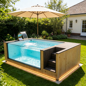 Jardín rectangular de lujo Diseños de mosaico profesional Artículos de natación al aire libre Instalación rápida Piscina y spa - Product Image 1