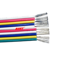 Cable Plano de Cobre Flexible de Alta Calidad 28AWG UL21311 Frpe, Cable Plano Arcoíris