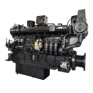 SC33825hp 605kw/1500rpm high power 4 stroke 6 cylinder inboard sdec diesel marine engine