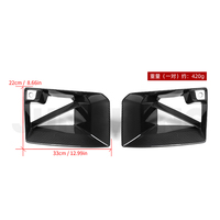 Grille d'admission d'air avant en fibre de carbone sèche style MP pour système d'échappement BMW M2 G87