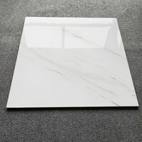 Matériau de construction : Carrelage en porcelaine 600*600, motif moderne, or brillant, pour mur de fond de télévision, carrelage de sol en marbre de luxe pour intérieur.