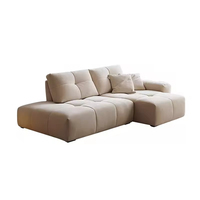Modernes Schlafsofa Wohnzimmer-Set Nordischer Moderner Minimalismus Wohnzimmer L-förmige Kombination Modulares Ecksofa