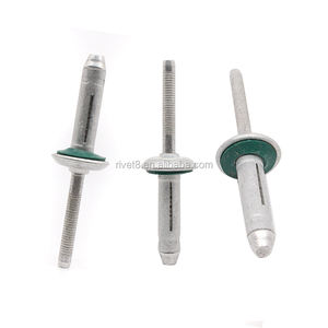 Aluminum Domed Head Bulb <strong>Tite</strong> Blind Rivet With Rubber for Boat - Product Image 3