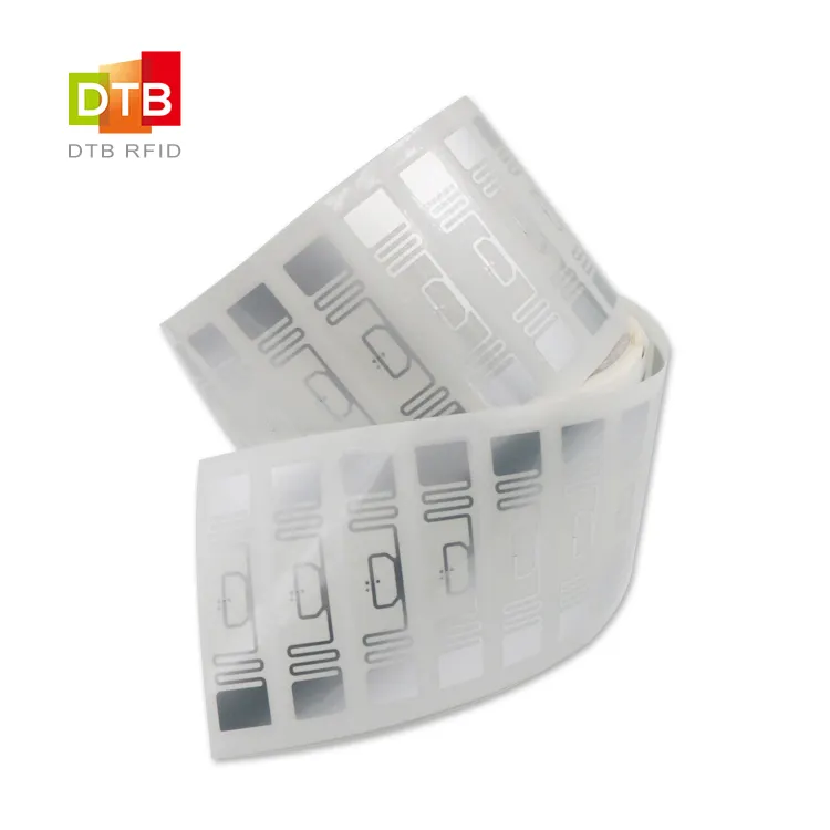 Ready To Ship Asset Management 860-960MHz 76*20mm ISO18000-6C Impinj Monza R6P UHF RFID Tags Labels