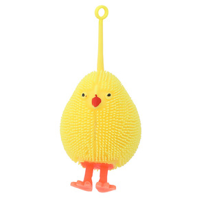 Deng Mei Jouet lumineux en forme d'oiseau, 12 pièces, poussin en peluche à presser, jouet anti-stress pour enfants de 3 ans et plus - Product Image 4
