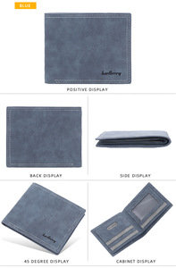 Großhandel Billet eras Baellerry schlanke Anti-Diebstahl Herren Brieftaschen Bifold Leder Pu Porte feuille Homme Cuir de Luxe Wallate Männer Brieftasche - Product Image 5