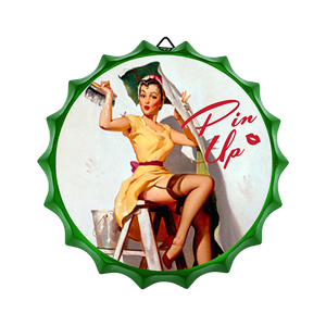 Cheap Custom Printing Metal <strong>Crafts</strong> Tin <strong>Beer</strong> Cap <strong>Signs</strong> Vintage Retro Pin up Girl Plaques Cars Garage Old Poster - Product Image 4