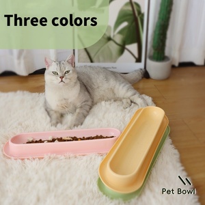 Durável <span class=keywords><strong>Pet</strong></span> Food Dish Automatic <span class=keywords><strong>Pet</strong></span> Feeder Tigela de plástico à prova de formigas com longa garrafa de água para gatos - Product Image 3