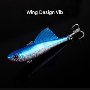 14g/7cm VIB Lure Bait with wings Fish Treble Hook Full Swimming Layer Vibration <strong>Freshwater</strong> <strong>Sea</strong> Fishing <strong>Bass</strong>