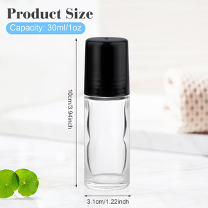 5ml Luxury Cosmetic Rollerball Glass <b>Bottles</b> with Metal Roller Balls for Essential Oil or <b>Perfume</b> - Product Image 2