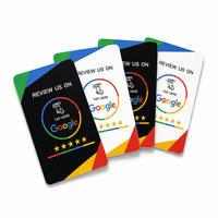 Carte NFC sans contact pour avis Google, carte de contrôle d'accès en PVC 85,5 x 54 mm, appuyez pour noter