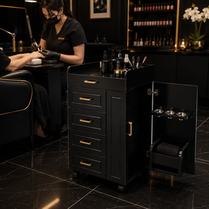 <span class=keywords><strong>Chariot</strong></span> de beauté professionnel multi-tiroirs, meuble de rangement latéral pour salon de coiffure, spa, studio de manucure, unité d'aménagement de mobilier - Product Image 2