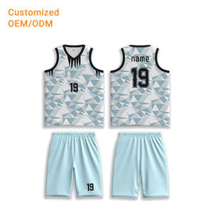 Artı boyutu basketbol giysileri üniforma Set De Baloncesto hızlı kuru basketbol forması 100% Polyester özel basketbol formaları - Product Image 1