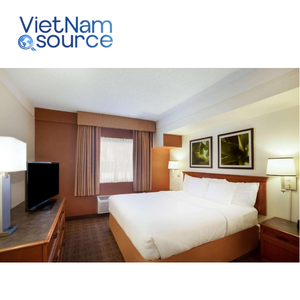 OEM ODM pour plate-forme en bois moderne lit jumeau simple pour hôtels et villas ensemble de meubles de chambre à coucher LaQuinta Project par Vietnam Source - Product Image 1