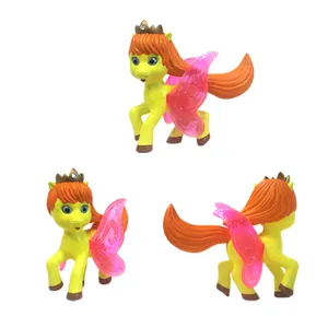 Mini Vlinder Pony Pvc Pop Speelgoed Plastic Cartoon Figuren Vliegende Paard Speelgoed Voor Kinderen