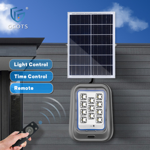 GCOTS Solar Powered Outdoor LED <b>Lights</b> Stadium Sports Garden IP65 Waterproof Timing Switch 3W 6W 8W 10W <b>Flood</b> Lighting - Product Image 1