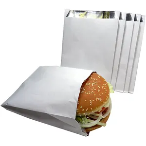 一次性防油食品包装袋环保牛皮纸食品级馅饼薯条汉堡零食食品纸袋