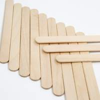 Bâtons en bois jetables de certificat international pour la crème glacée avec la taille différente