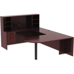 Série Alera Valencia, meuble de rangement et de classement 3/4 de 16 x 22 x 22 pouces en bois d'acajou - Product Image 4