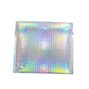 Hot bán tùy chỉnh chuyển phát nhanh bong bóng Phong bì trắng đỏ độn bưu phẩm vận chuyển Túi làm bằng bền Poly chất liệu cho giày vớ - Product Image 6