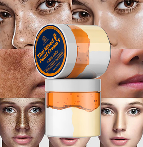 Crème de perles thaïlandaise <span class=keywords><strong>mixte</strong></span> trois couleurs, blanchissante, éclaircissante, hydratante, unifiante du teint, à l'essence végétale, éclaircissante pour le <span class=keywords><strong>visage</strong></span> et le corps, OEM 200g - Product Image 5