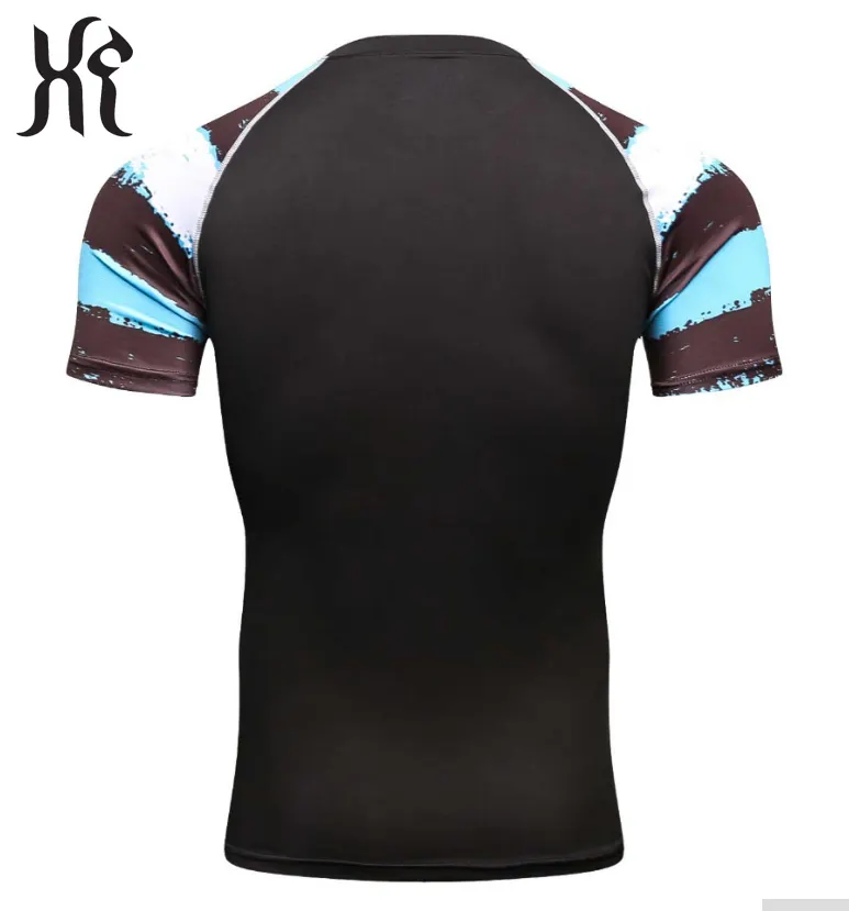 wholesale custom mens mma bjj rash guard