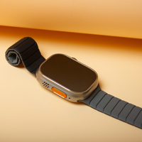 RYB Bracelet magnétique en silicone réversible de haute qualité 49 mm 42 mm 46 mm, conception personnalisée OEM, bracelet de montre intelligente sport bicolore