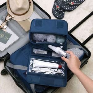 Fashion Men Women Travel Cosmetic Storage <b>MakeUp</b> Bag Folding Hanging Toiletry Wash Organizer Pouch Portable <b>Cases</b> - Product Image 4
