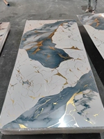 Plaques murales en PVC écologiques en gros 1220x2440 2,8 mm, imperméables, légères, effet marbre
