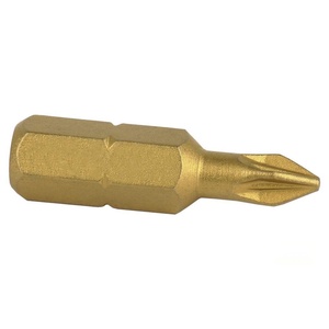 Punta de titanio - punta de 1/4\" y 25 mm, ideal para tornillos pz-1, durabilidad y resistencia, venta por unidad. - Product Image 2