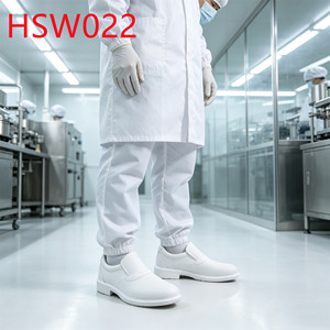 HY, Zoccoli Antimicrobici Tedeschi Popolari per Ispezione Farmaceutica, <span class=keywords><strong>Scarpe</strong></span> Antinfortunistiche Antistatiche Hua Singh Bianche HSW022 - Product Image 1