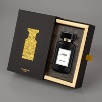 Kundenspezifische Luxus 50ml Kleine Karton-Schubladen-Geschenkbox zum Herausziehen, Muster-Leerverpackung für Parfüm