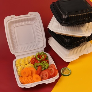 Wholesale Plastic Food Microwave Packaging Lunch Boxes Disposable Takeaway Bento Storage Container