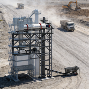 Centrale de mélange d'asphalte pour système de recyclage <span class=keywords><strong>à</strong></span> <span class=keywords><strong>froid</strong></span> vert, unité de traitement RAP, idéale pour les entrepreneurs en infrastructures et en routes - Product Image 2