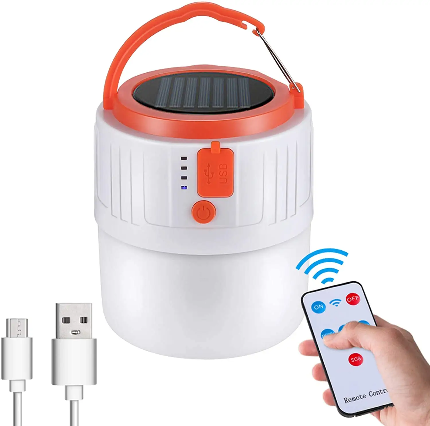 Super Bright Solar LED Bulbs Rechargeable 5 Modes Portable Night Light Solar Charging Torch Lamp Flashlight