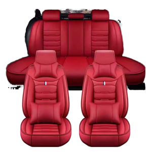 Sıcak satış kırmızı deri koltuk kapakları evrensel kafa bel yastığı her mevsim Mustang otomotiv ürünleri için büyük miktarlarda - Product Image 3