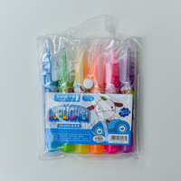 Lot de 6 marqueurs à surligneur Fluorescent, stylo de dessin Pastel pour étudiant, fournitures scolaires et de bureau, papeterie mignonne