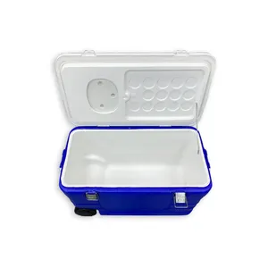 200l Cooler Box Trolley Camping Seafood Box Rotomolded Plastic Ice Chest Cooler