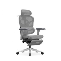 Chaise de jeu pour ordinateur avec dossier ergonomique inclinable et soutien lombaire dynamique, chaise de bureau avec accoudoirs en aluminium 7D