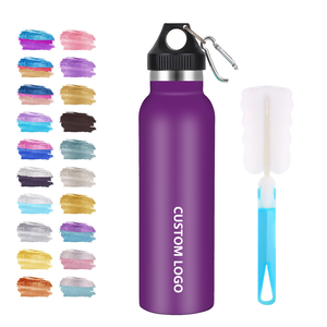 OEM/ODM 500ml 750ml Stainless Steel Baby Kids Straight Blank Sippy <b>Cup</b> Tumbler With Two Lids - Product Image 1