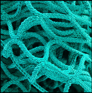 Filet à foin vert/blanc pour l'engraissement lent des animaux - Product Image 2